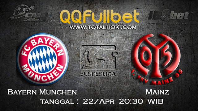 PREDIKSIBOLA - PREDIKSI TARUHAN BAYERN MUNCHEN VS MAINZ 22 APRIL 2017 (BUNDESLIGA)