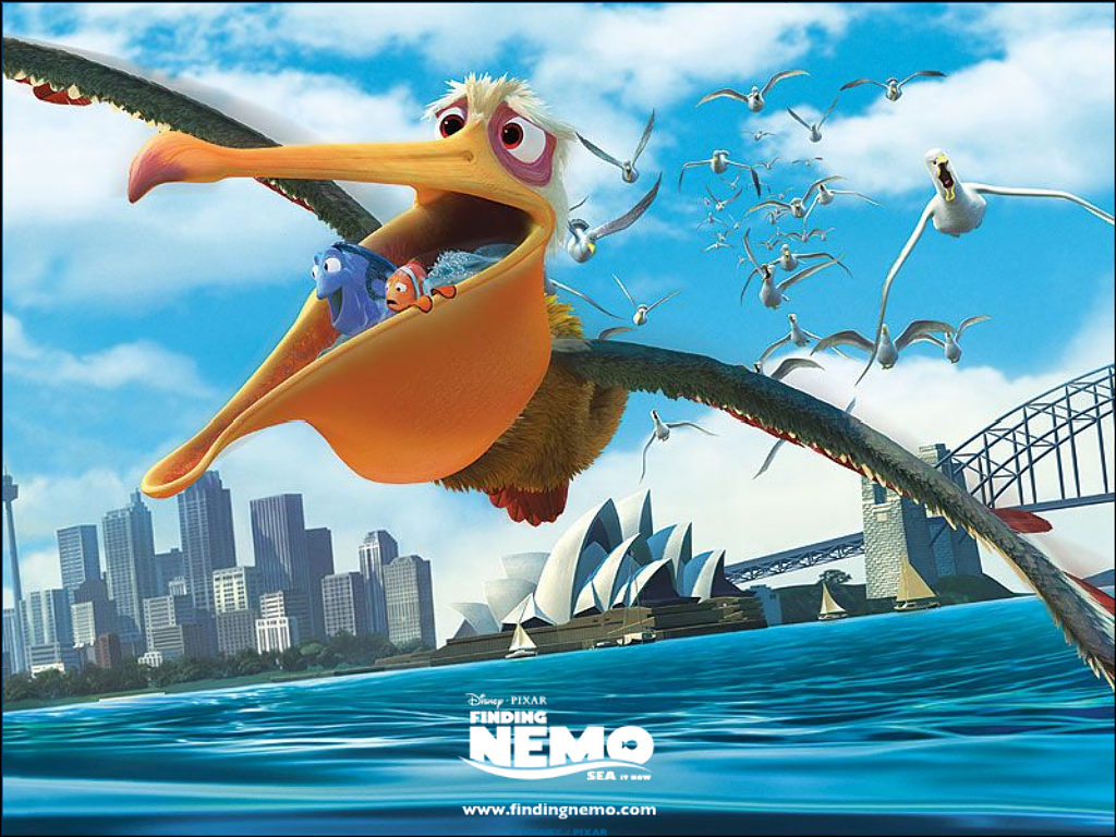 large bird carrying Marlin in Finding Nemo 2003 animatedfilmreviews.filminspector.com