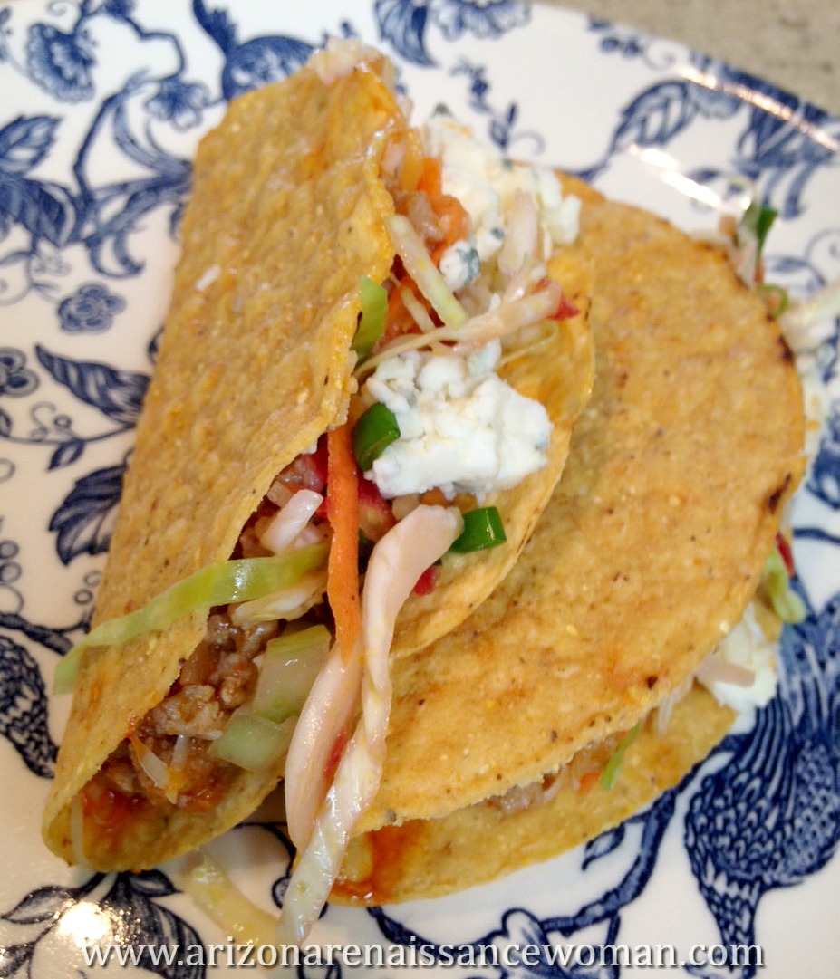 Arizona Renaissance Woman 64. Buffalo Turkey Tacos with Cabbage