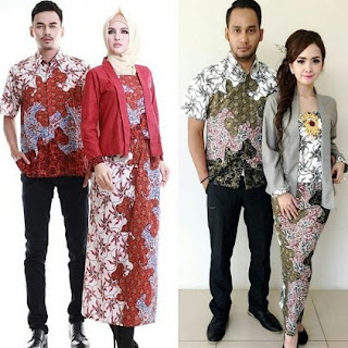 Model terbaru baju batik couple modis remaja putra putri Model terbaru baju batik couple modis remaja putra putri