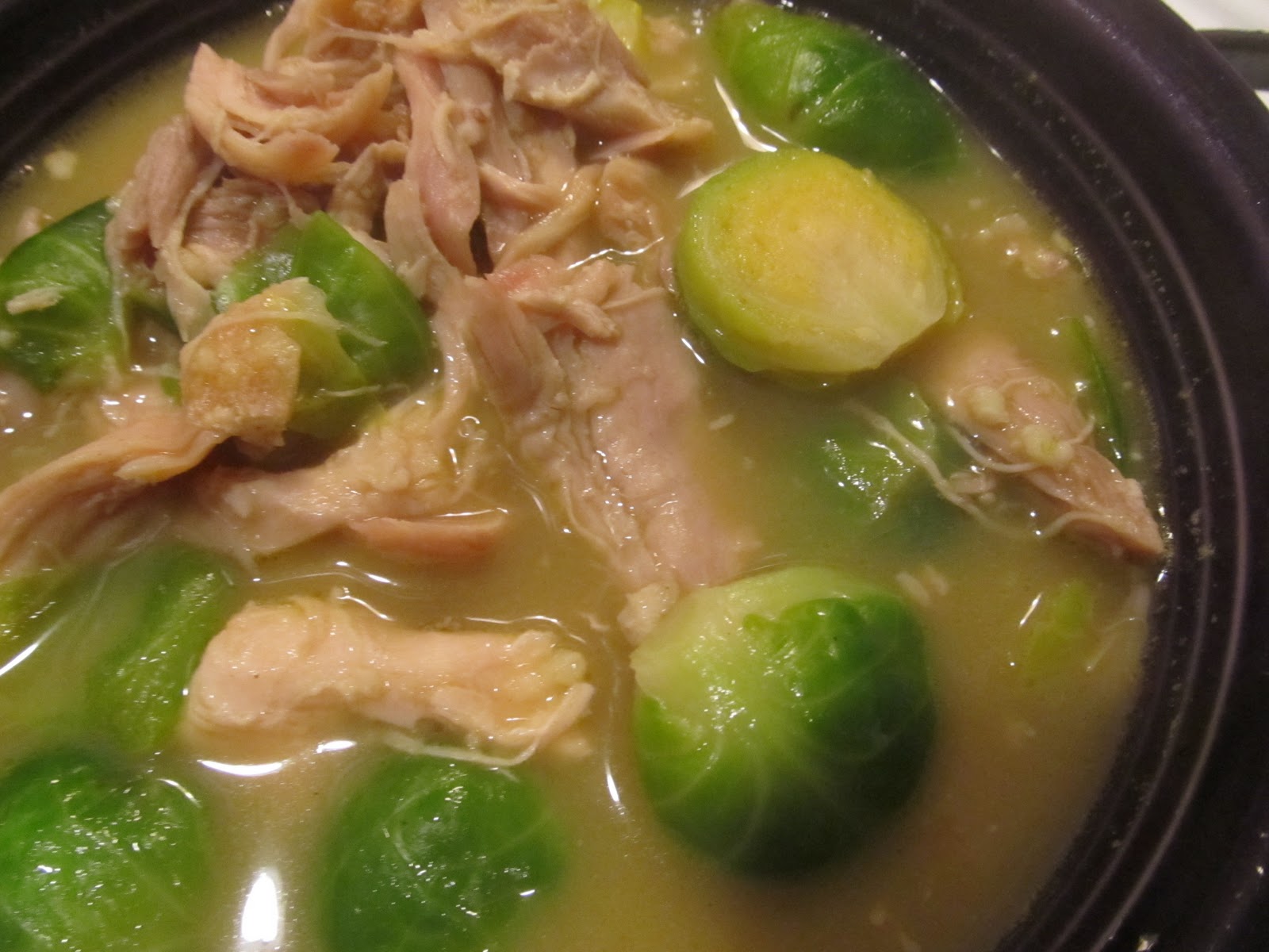 Garden Girl Chicken Soup with Brussels Sprouts (transition only)