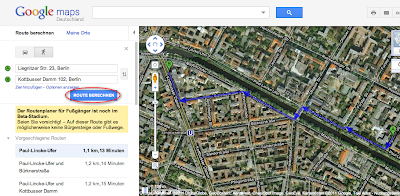 Google Maps Routenberechnung