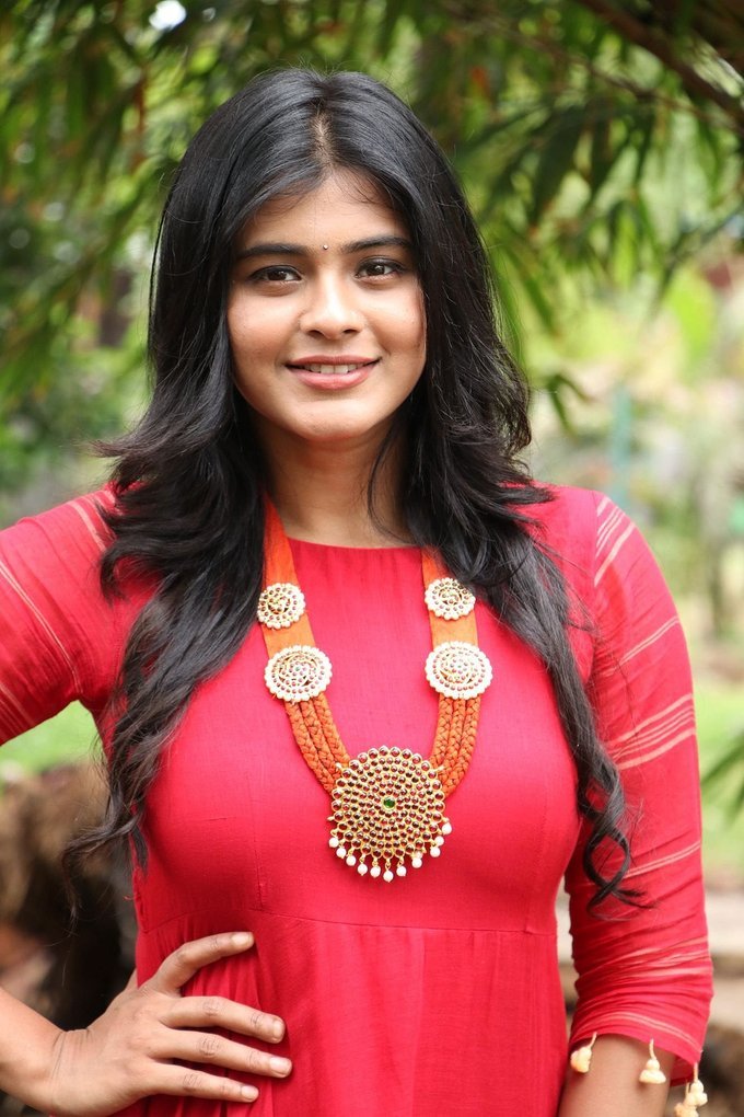 Hebah Patel Photos In Red Dress At Tamil Movie Audio Launch