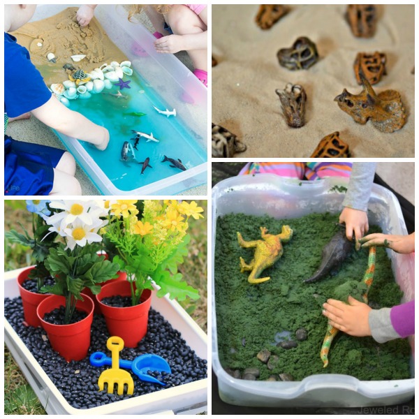 SENSORY BINS GALORE! Tons of great ideas here!! Pin!