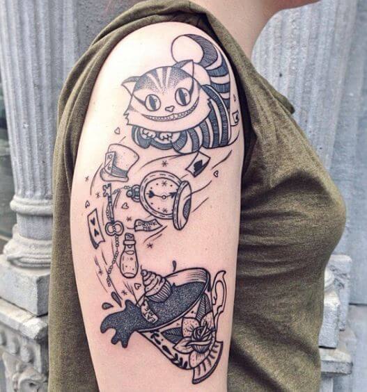 alice in wonderland tattoos