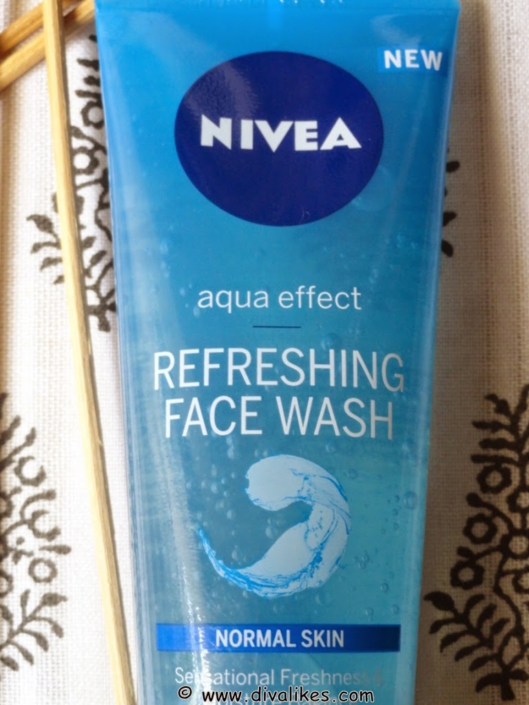 nivea aqua face wash
