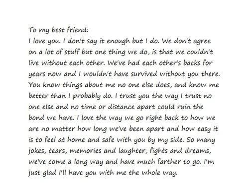 essay for my best friend on her birthday