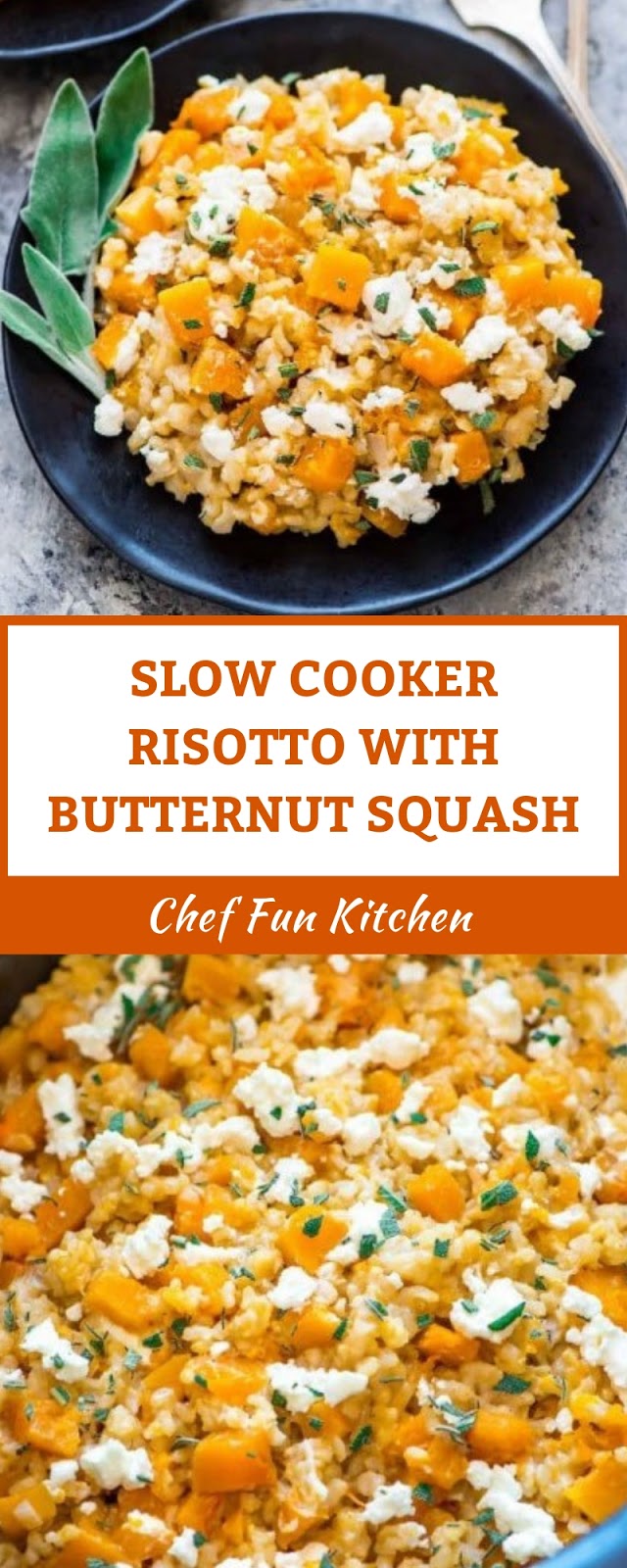 SLOW COOKER RISOTTO WITH BUTTERNUT SQUASH