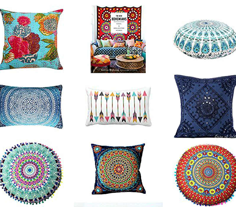 19 Colorful Bohemian Throw Pillows That Will Make You Say, "Wow