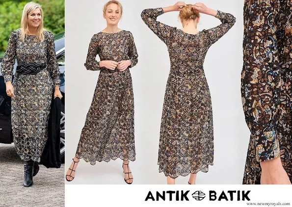 Queen Maxima wore Antik Batik Khero Embroidered Openwork Long Dress