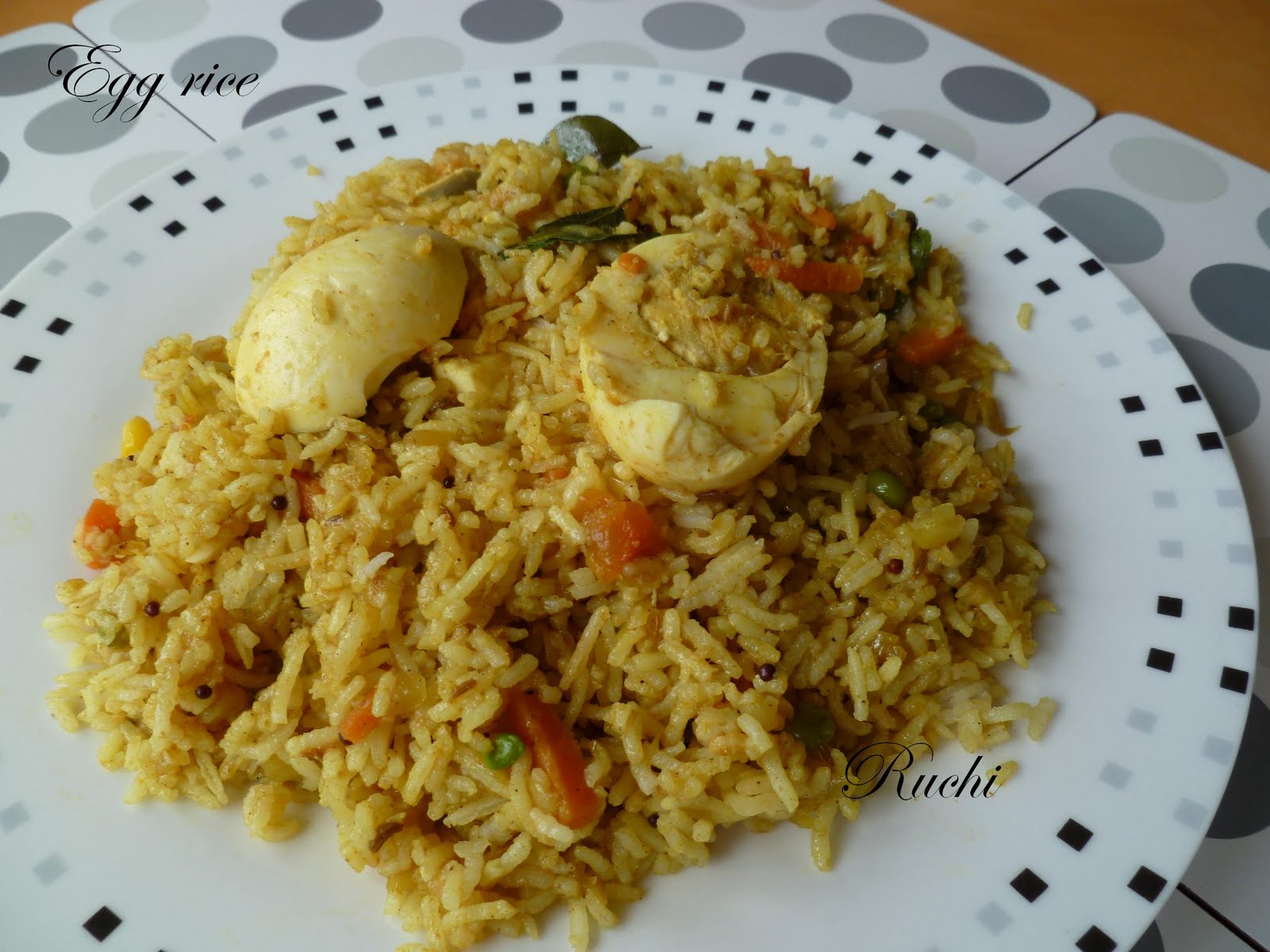 RUCHI: Egg Rice ( Lunch box Special )