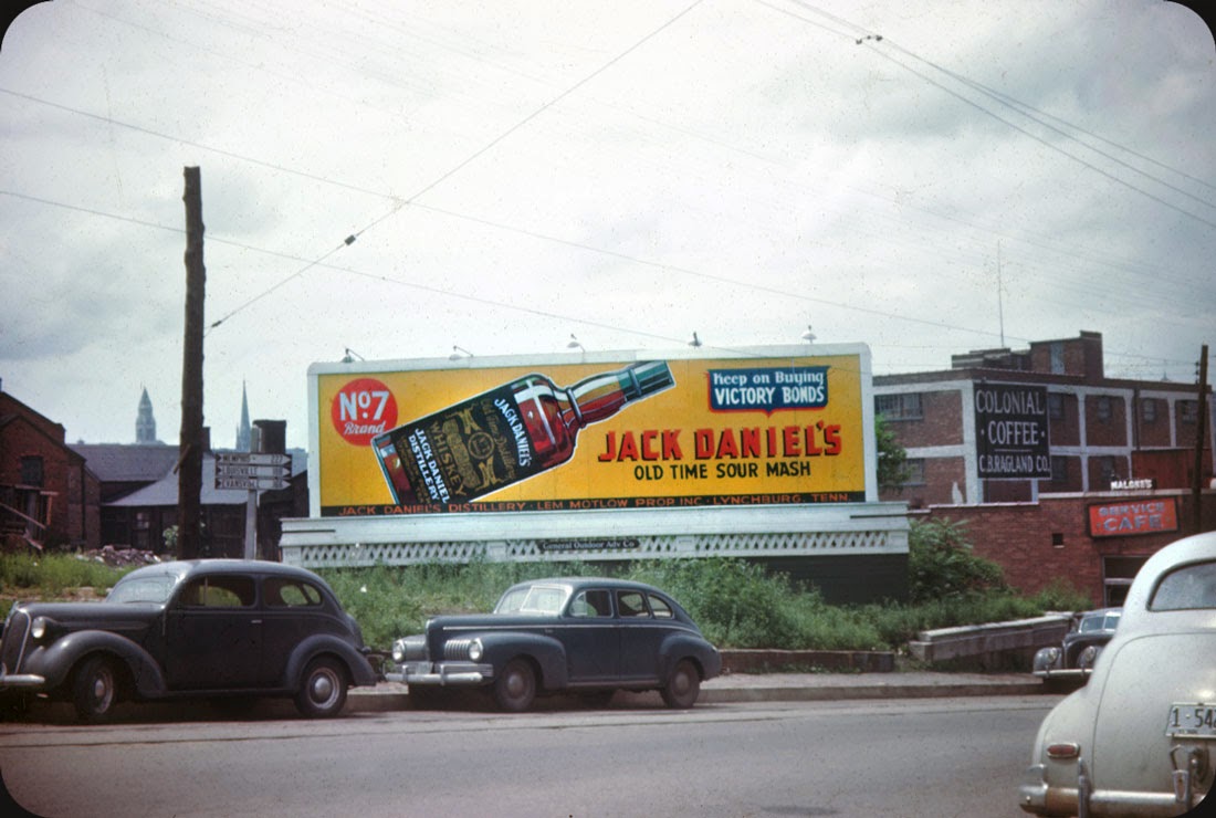 Billboards From Nashville, Tennessee in Late 1940s Vintage Everyday