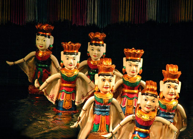 Traditional cultural of Vietnam Water puppetry Travel Vietnam