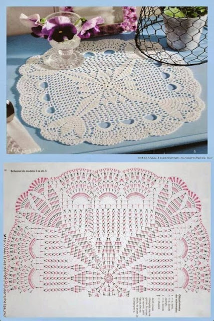 Napperons carrés au crochet 