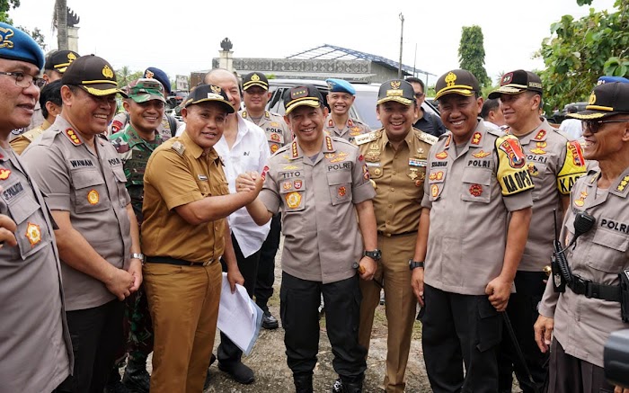 Kapolri, Tito Karnavian Apresiasi Pemkab Lampung Selatan Hibahkan Tanah Untuk Mapolres Lampung Selatan.