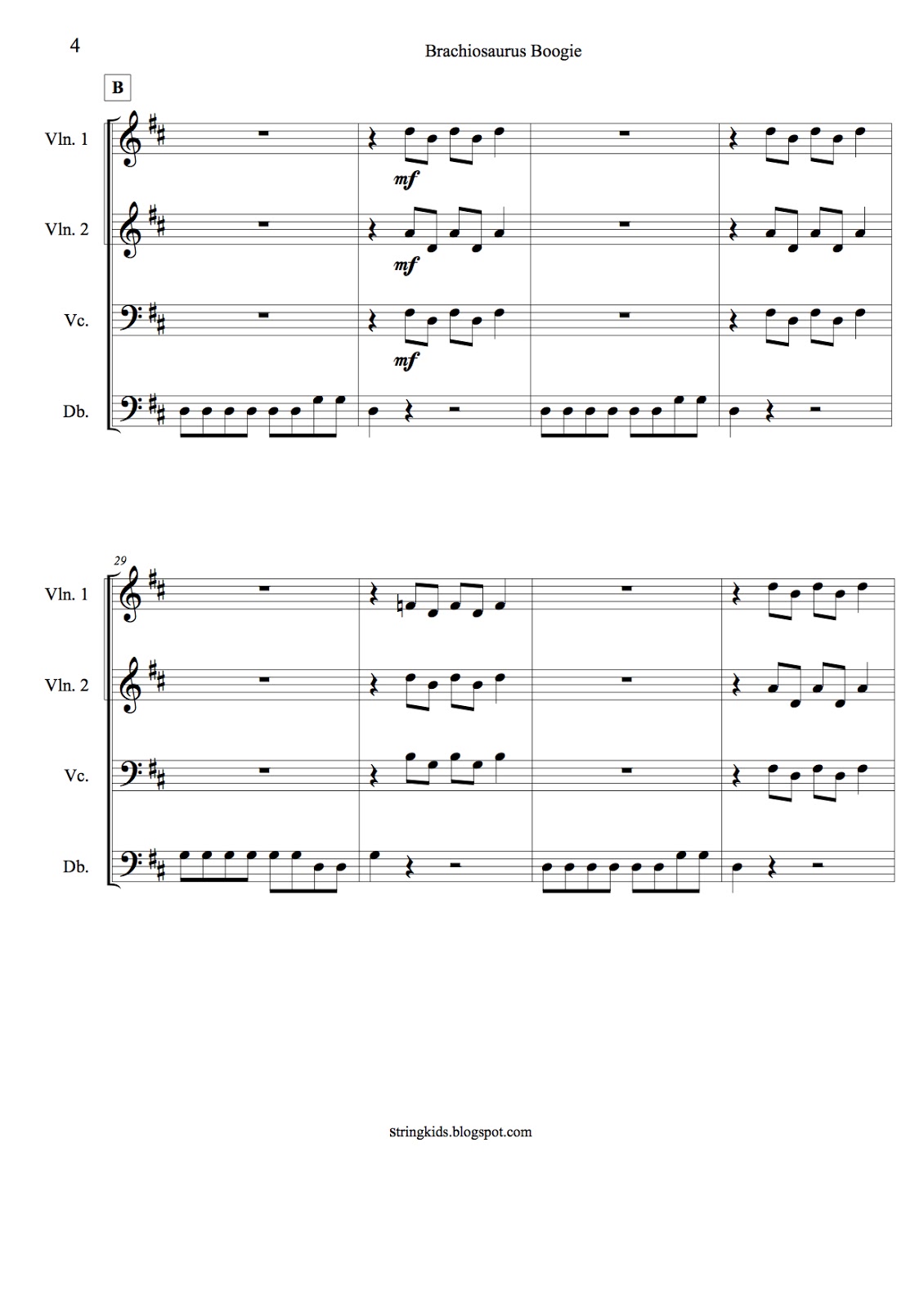 String Kids Orchestra Dino Dances 3 Brachiosaurus Boogie