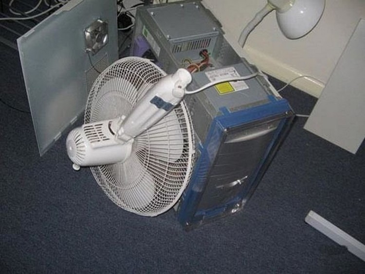 Brilliant ways to cool the heating computer (18 photos) PHOTOS0