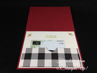 Frenchie's Team, Gift Card Holder, Stampin'Up!, Merry cafe
