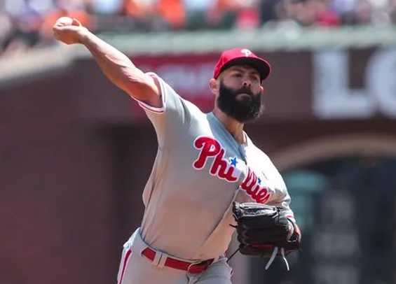 Jake Arrieta struggled through six but helped the Phillies win