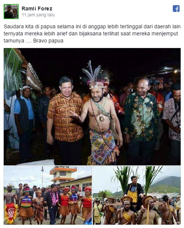 fahri hamzah disambut di papua fahri hamzah disambut di papua