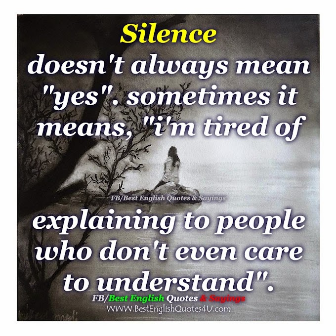 Silence doesn't always mean yes...