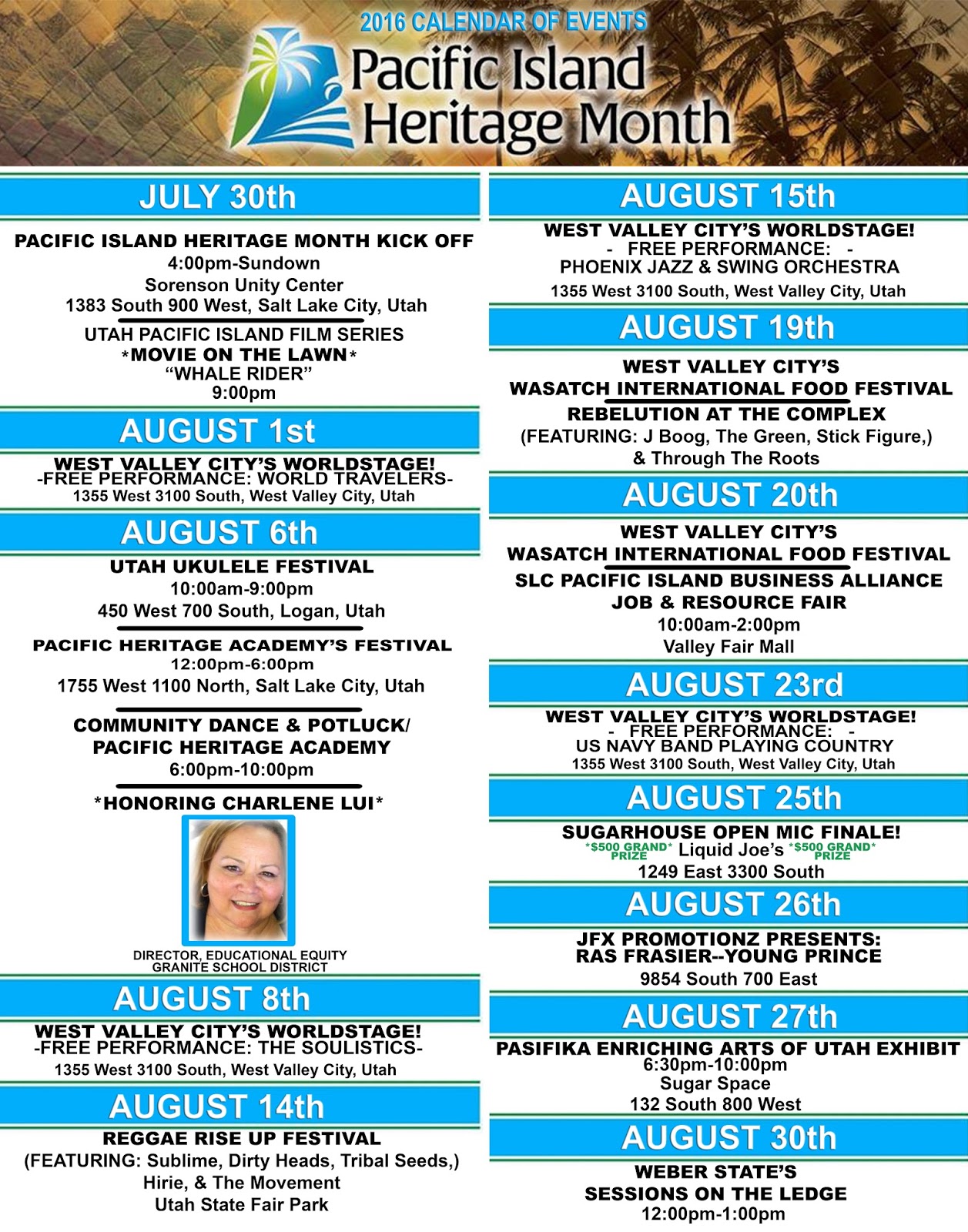 Utah Office of Health Disparities 4th Annual Utah Pacific Island