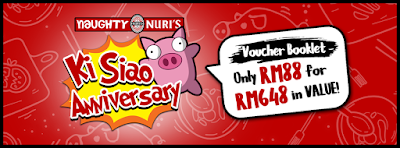 Naughty Nuri's Anniversary Voucher Booklet Discount Promo