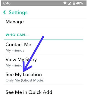 Cara mengaktifkan Ghost mode (mode Hantu) di Snapchat android untuk menyembunyikan lokasi pemetaan snap Anda 