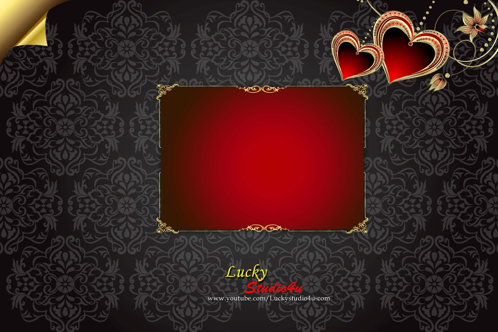Wedding Album Cover Page Design Psd Free Download Vol 01 | Luckystudio4u