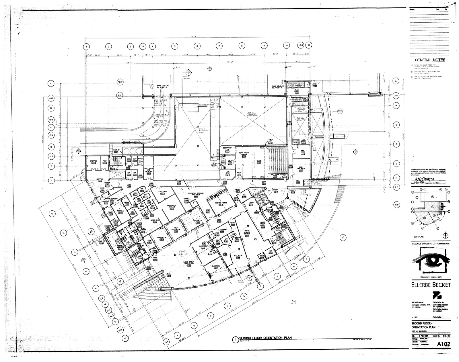 biosystems Floor plan for Level 2, Science Museum