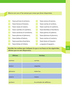 Apoyo Primaria Español 2do grado Bloque 4 lección 10 Los oficios y los disparates