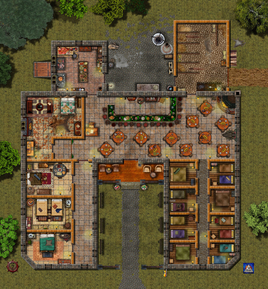 11 Mapas de tavernas para a sua aventura Help RPG