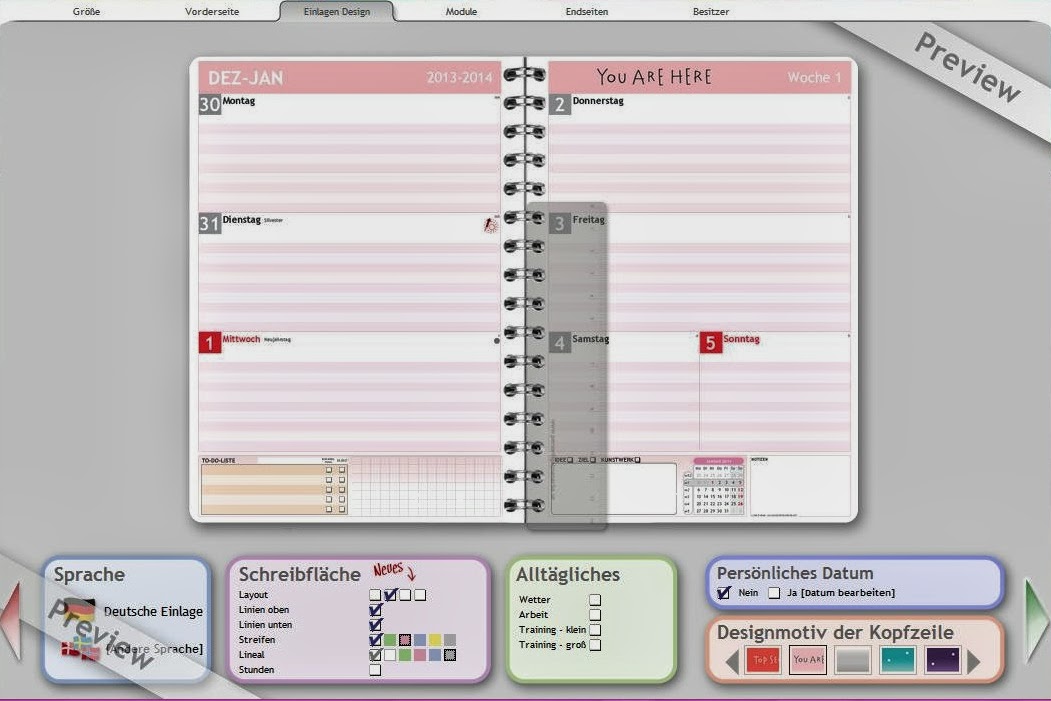 Persönlicher Kalender Blog 