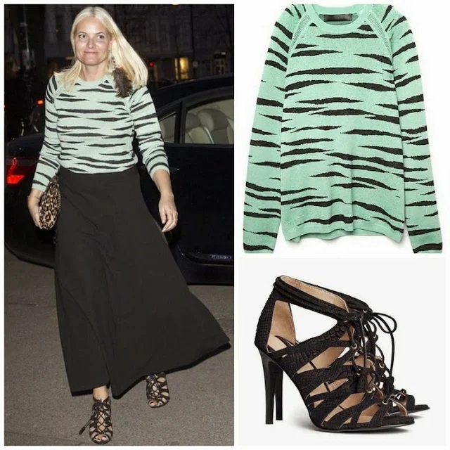 Crown Princess Mette-Marit's Proenza Schouler Sweater and H&M Shoes