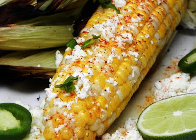 INTERNATIONAL: Mexican Grilled Corn  Street Style:  Elote and Variations and Video and other corn variation links