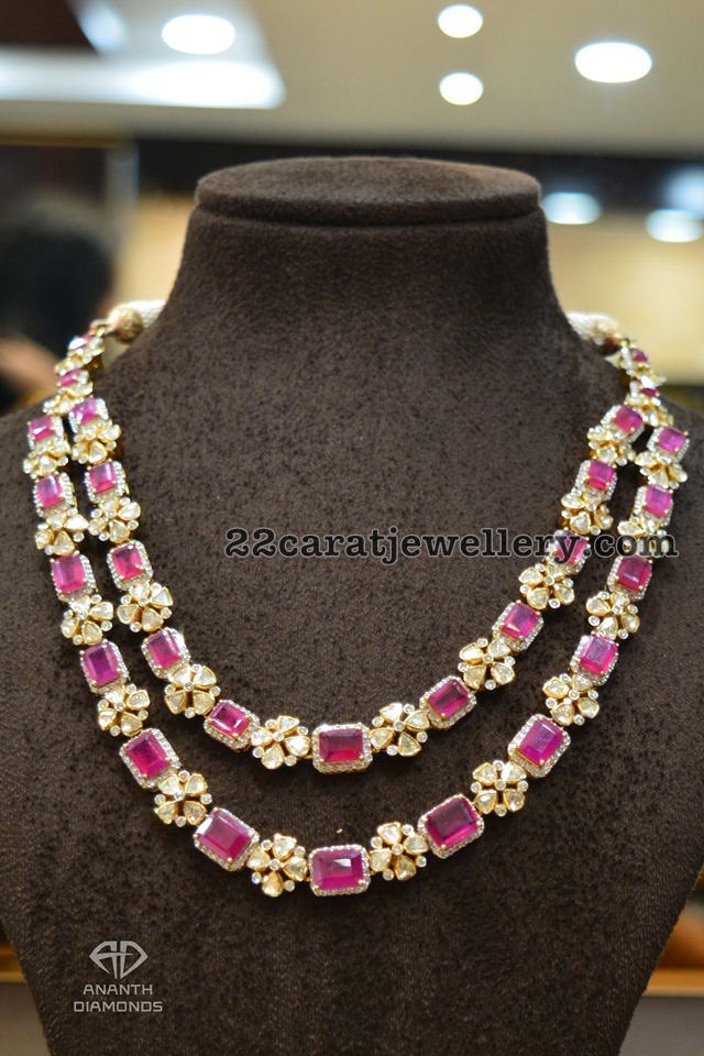 Flat diamond Chokers by Ananth Diamonds Jewellery Designs