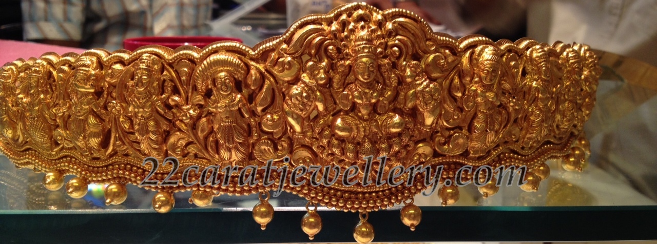 Heavy Antique Vaddanam - Jewellery Designs