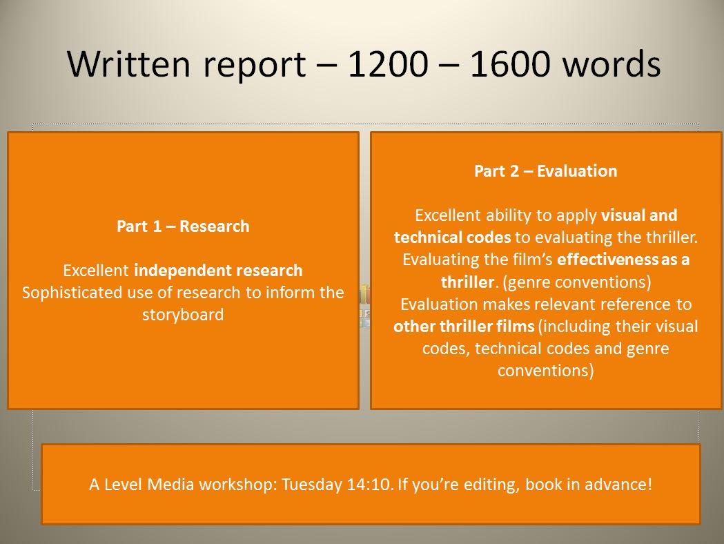 media research report meaning