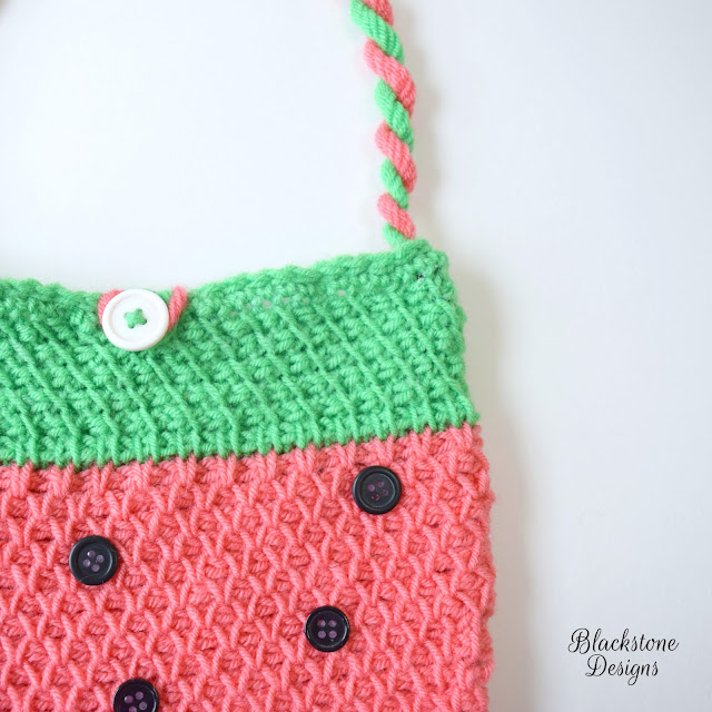 Watermelon crochet bag