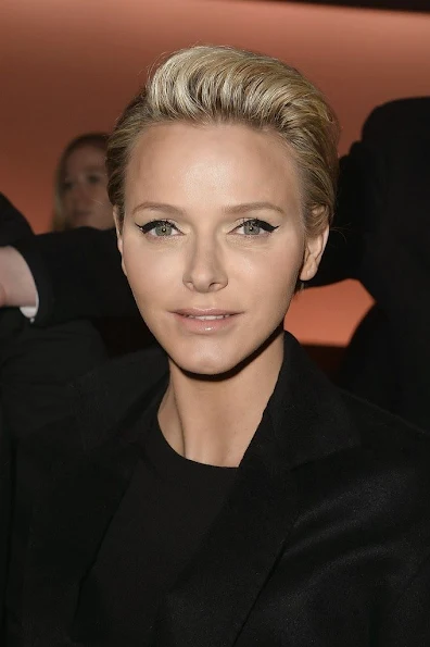 Princess Charlene attended the Louis Vuitton show as part of the Paris Fashion Week Womenswear Fall/Winter 2014-2015