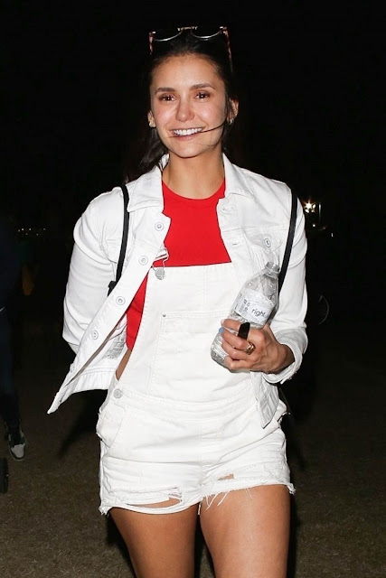 Nina Dobrev Clicked At Coachella Valley Music and Arts Festival in
