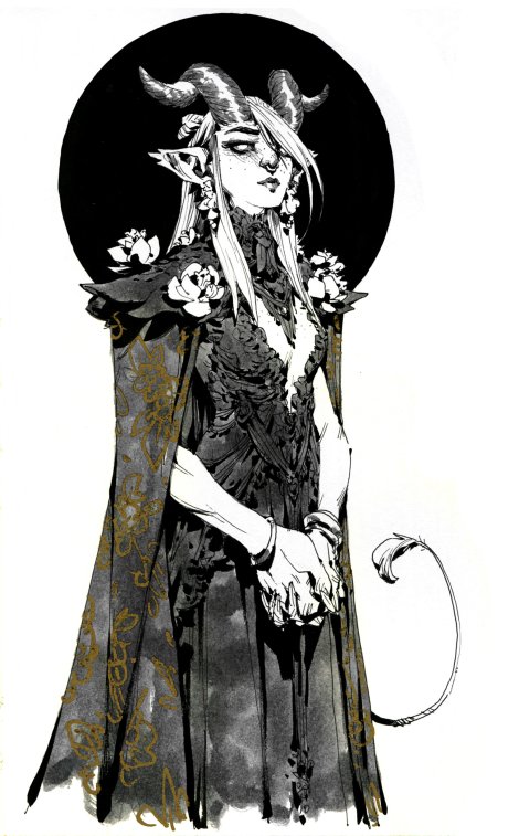 As ilustrações em forma de sketches de fantasia em preto e branco de Andrew Mar Andrew Mar artstation arte ilustrações fantasia sketches preto e branco