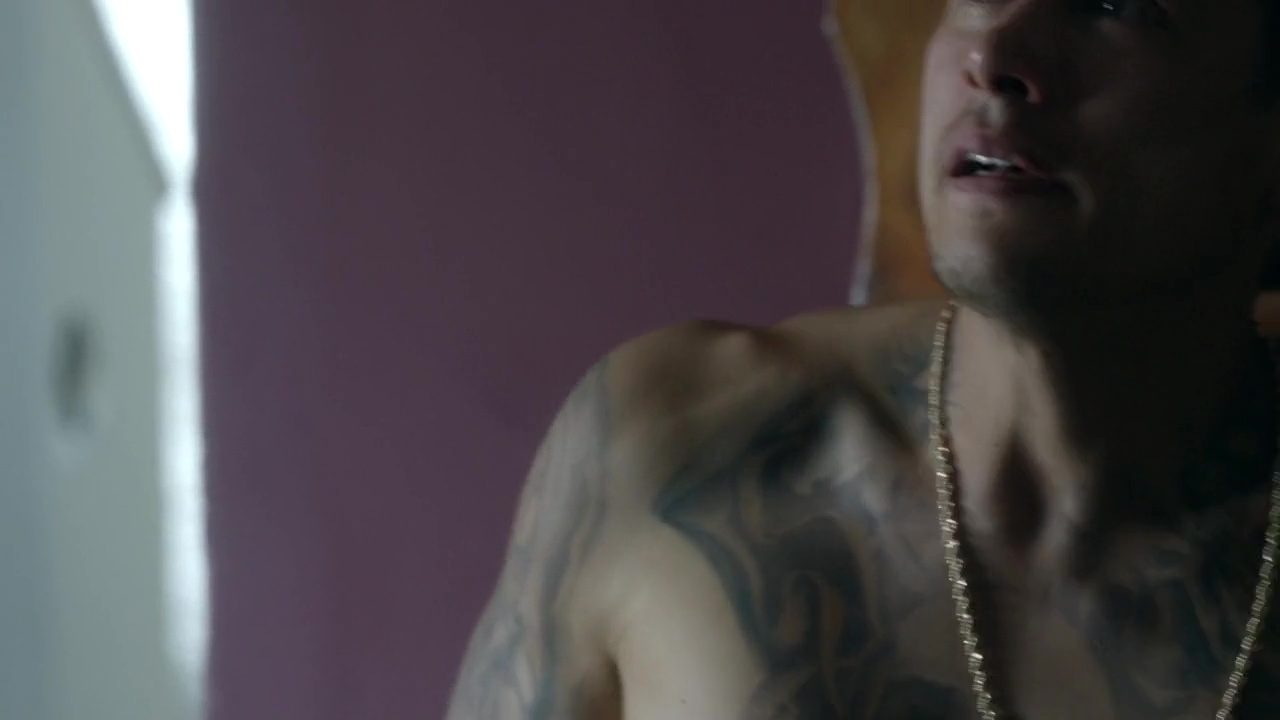 ausCAPS: Germaine De Leon shirtless in Lucifer 1-05 "Sweet Kicks"