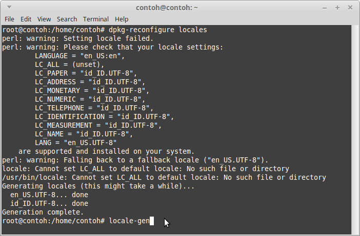 Default locale. Default locale