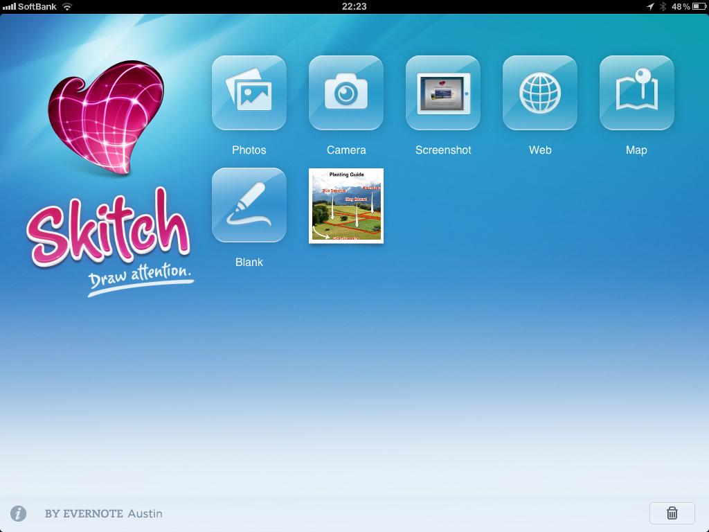 トブ Iphone Evernote社より 直感的な画像編集アプリ Skitch For Ipad リリース