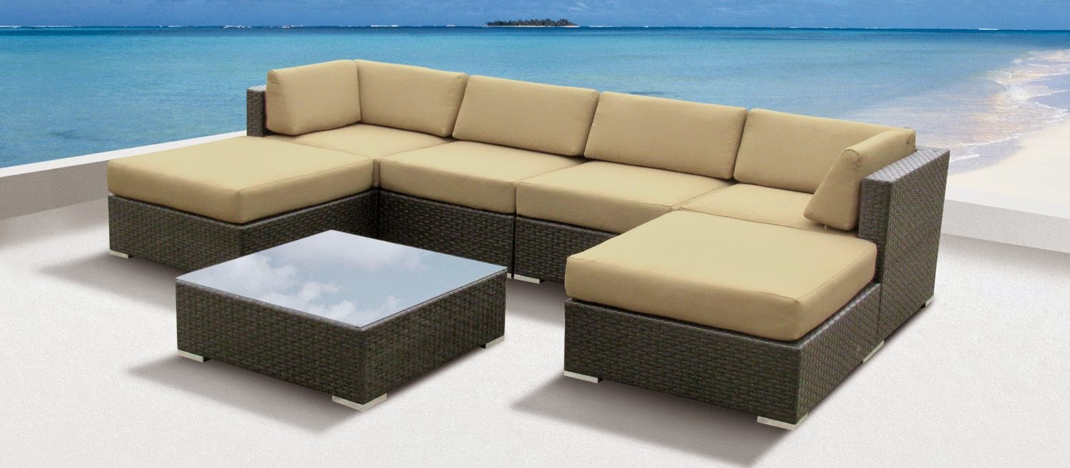 Outdoorcouches Outdoor Sectional Couches 7 Pieces Luella Outdoor Patio Wicker Sofa Sectional