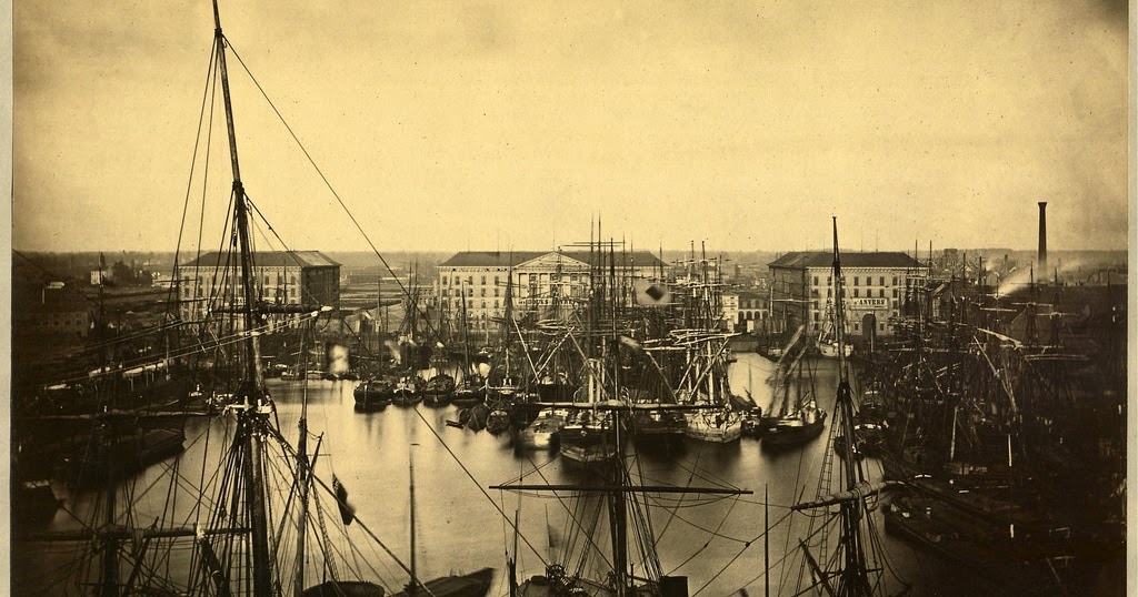 Antwerp Harbor, Belgium, ca. 1860s70s vintage everyday