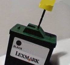 place where to perforate the 16 Lexmark black cartridge