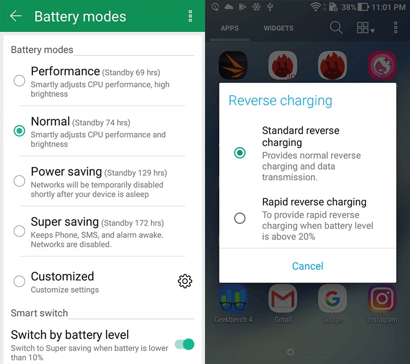 Added battery features!