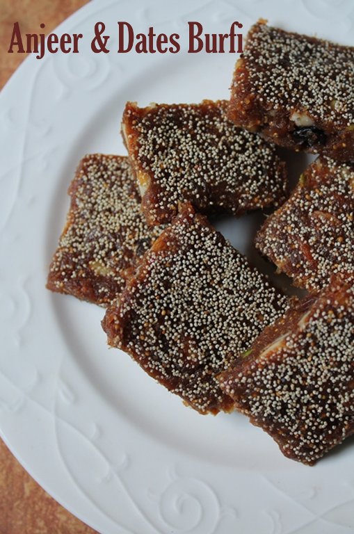 8 Mins Microwave Dates & Figs Burfi Recipe / Sugar Free Dates & Figs